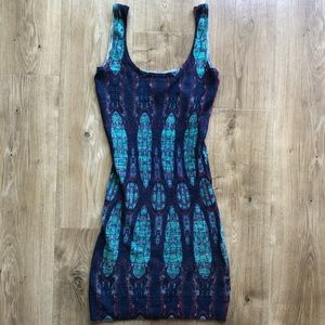 Guess by Marciano multi-colored bandage dress